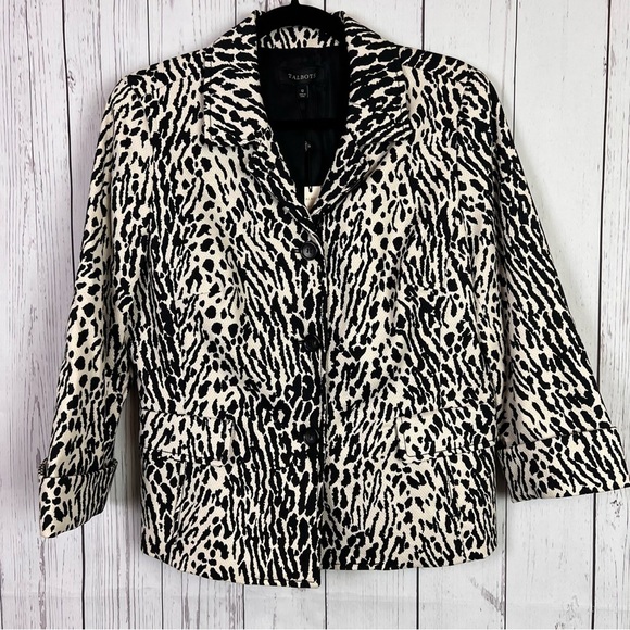 Talbots | The Kate Fit | animal print blazer - Picture 1 of 8